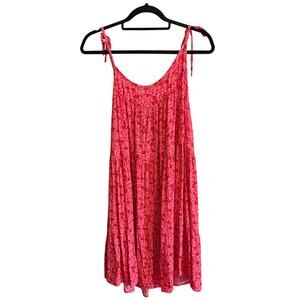 Wild Fable Hot Summer Pink Sun Dress Women's Small